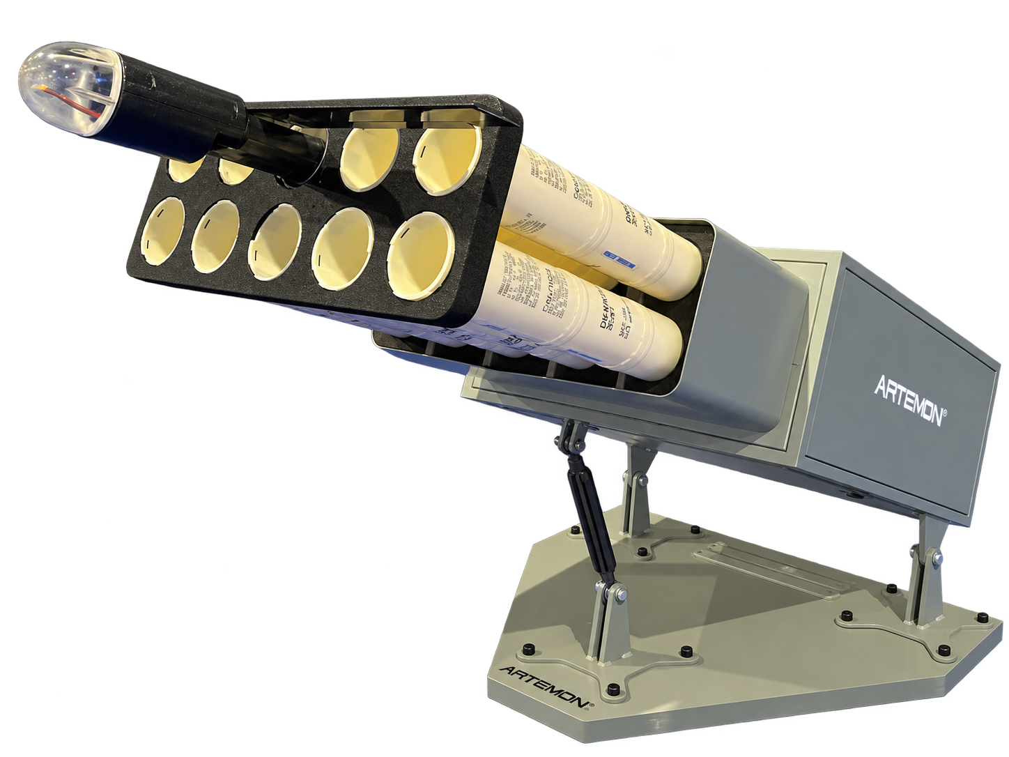 Multi-Barrel Pneumatic Launcher — original product artwork